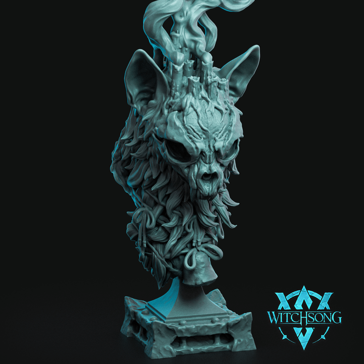 Yulecat – Mythic Winter Beast – Fantasy Monster Miniature