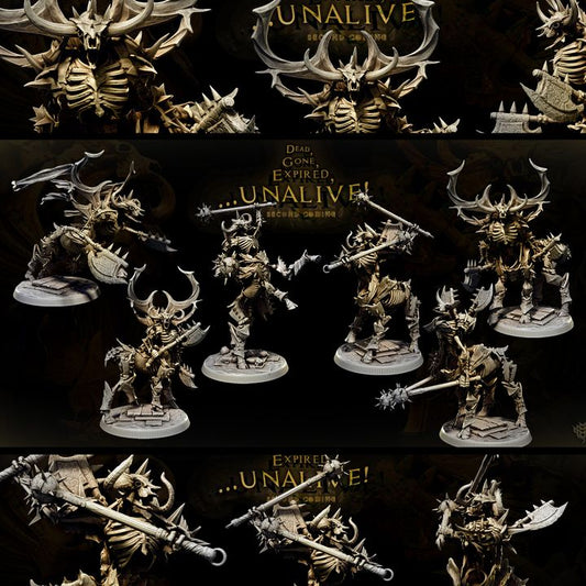 Skeletal Centaurs Set – Undead Cavalry Miniatures
