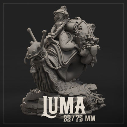 Luma the Snail Merchant Miniature