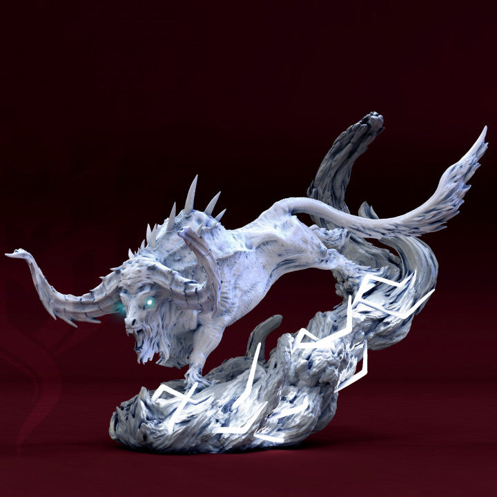 Thunderous Stampede – Lightning Elemental Ox / Elemental Monster – Miniature