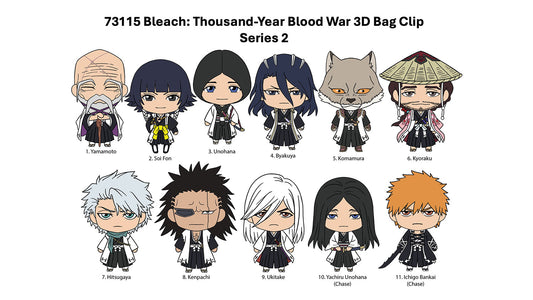 Bleach Thousand-Year Blood War 3D Foam Bag Clip, Series 2 Blind Bag