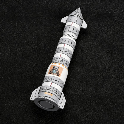 Kickstarter Dice - Metal Rocket Dice 7-in-1 Spinning Metal Dice Set