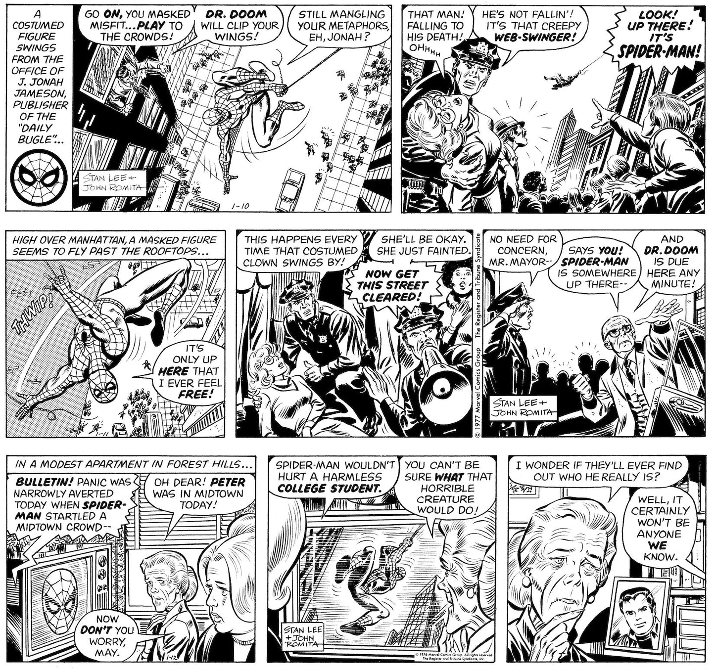 The Amazing Spider-Man Classic Newspaper Comics - 1977