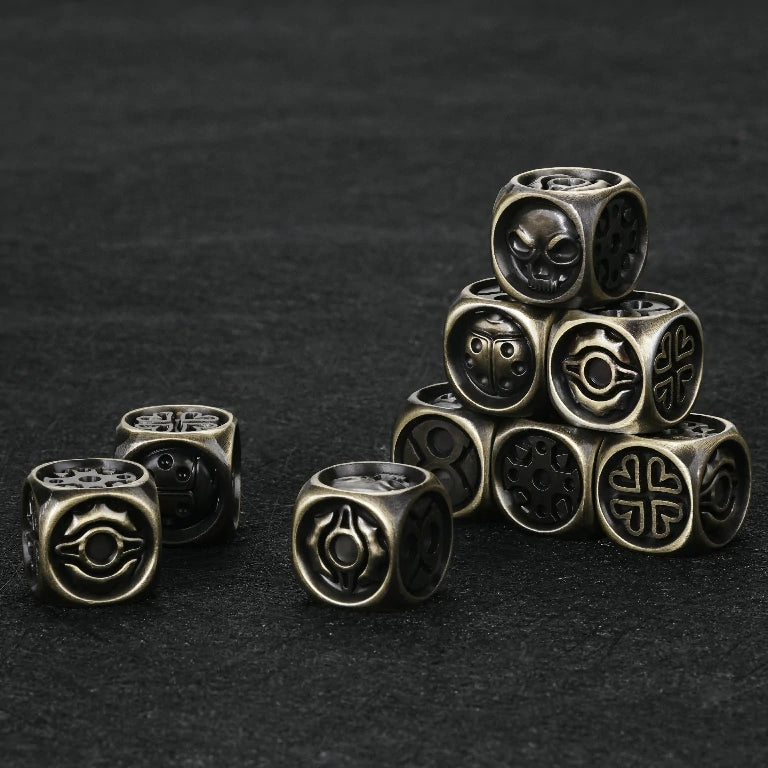 DND Dice Original Fun Lucky Ladybug Metal D6 Dice