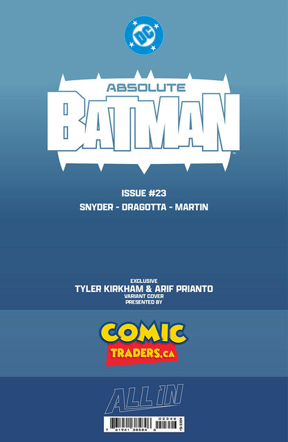 [FOIL] ABSOLUTE BATMAN #23 TYLER KIRKHAM HARLEY QUINN BATTLE DAMAGED EXCLUSIVE VIRGIN VAR (08/12/2026)
