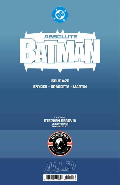 ABSOLUTE BATMAN #25 CONNECTING COVER B STEPHEN SEGOVIA EXCLUSIVE VAR (10/28/2026)