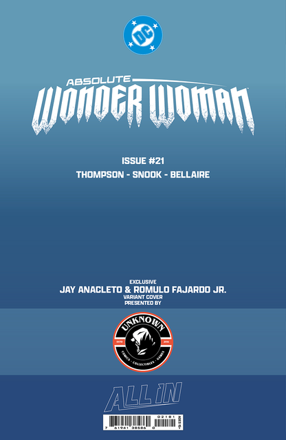 ABSOLUTE WONDER WOMAN #21 JAY ANACLETO EXCLUSIVE VAR (06/24/2026)