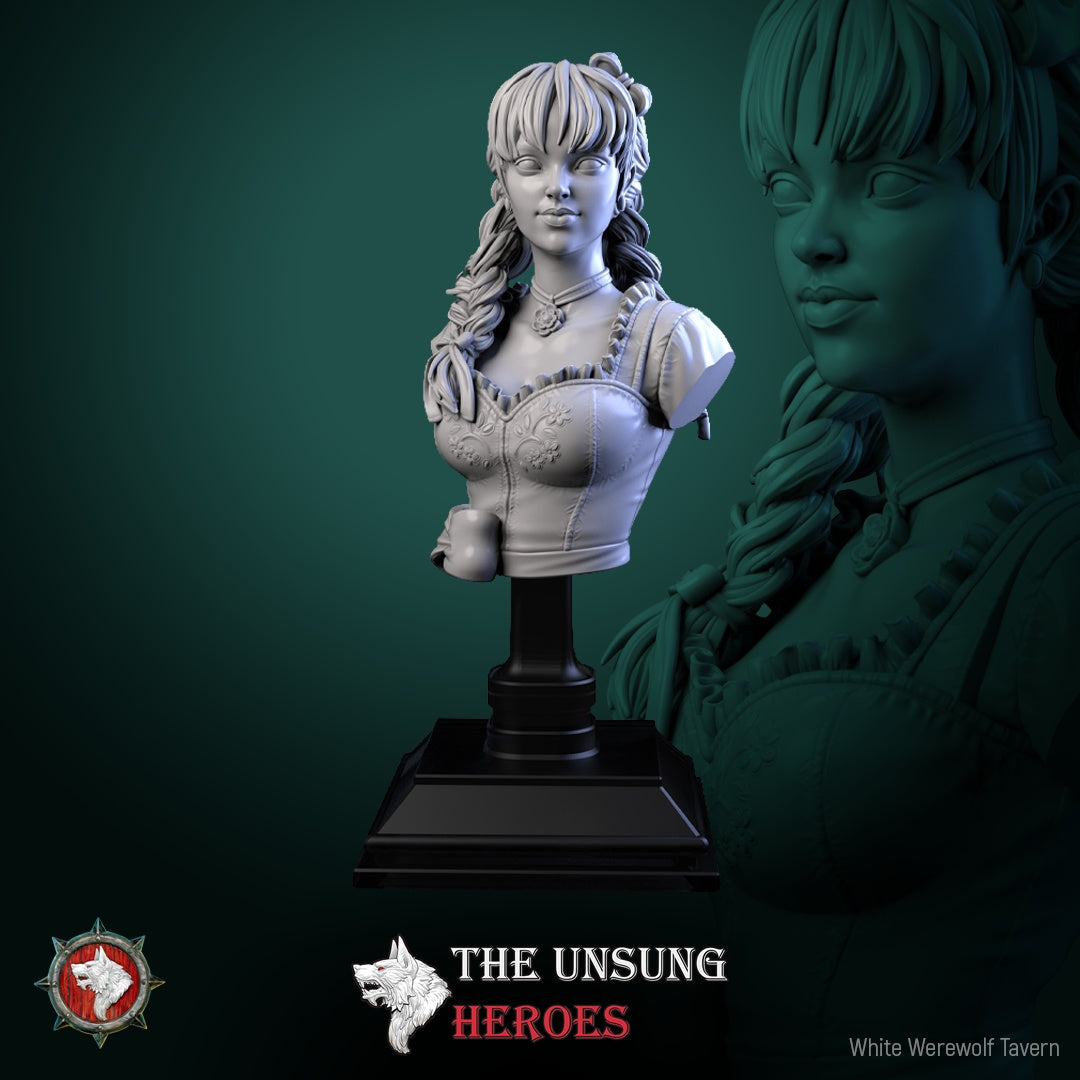 Alehouse Maids Miniature Set – Fantasy Tavern NPCs & Bust