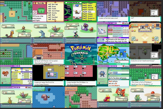 Pokemon Altered Emerald GBA ROM Hack Video Game Boy Advance