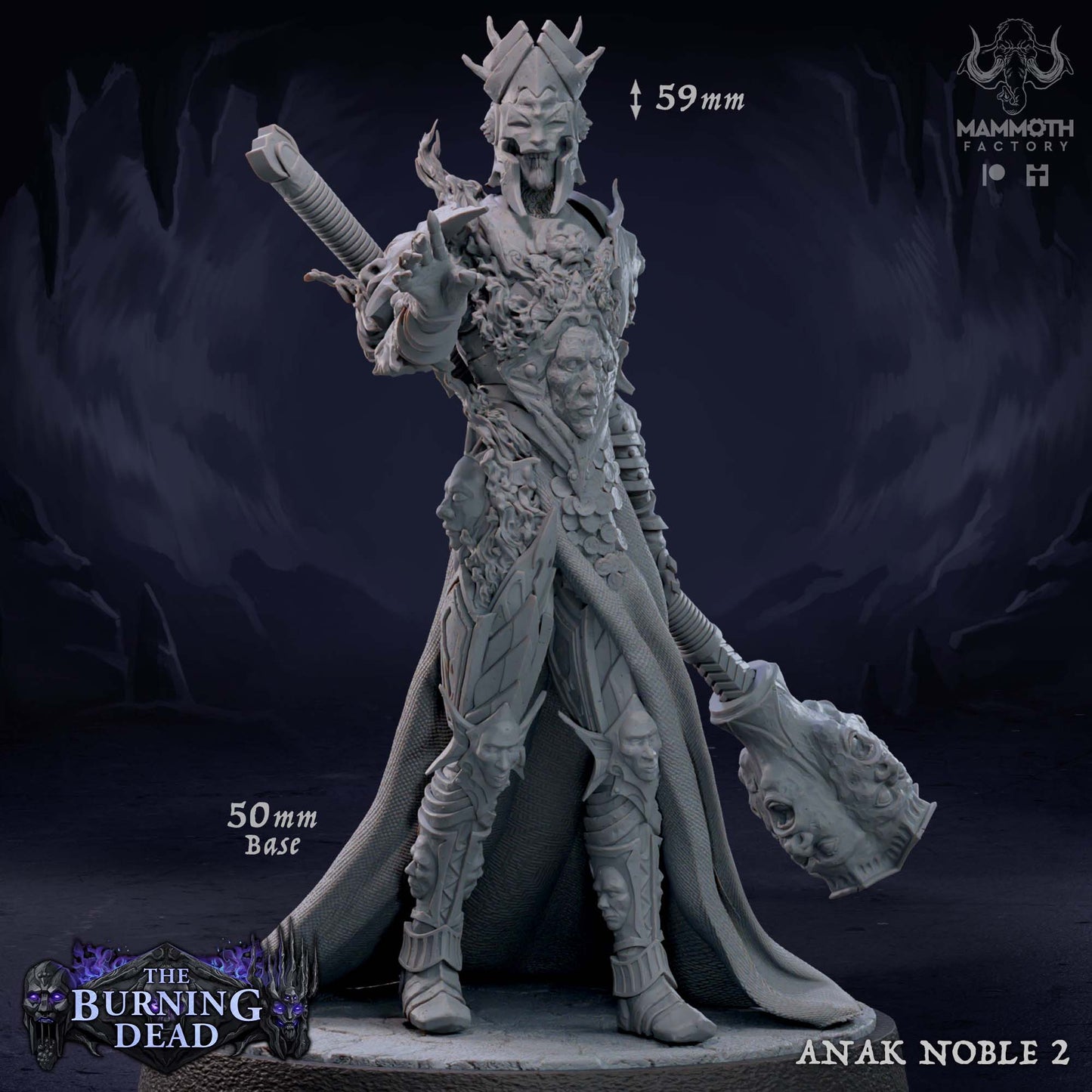 Anak Nobles – The Burning Dead Undead Warlord Miniatures
