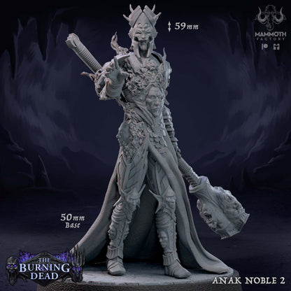 Anak Nobles – The Burning Dead Undead Warlord Miniatures