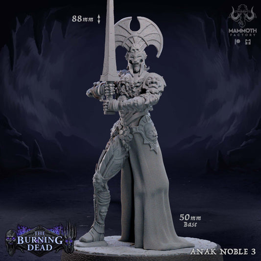 Anak Nobles – The Burning Dead Undead Warlord Miniatures