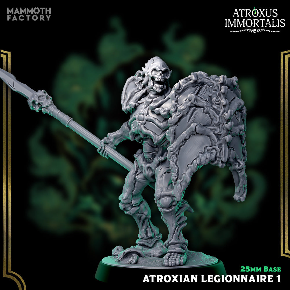 Atroxian Legionnaires – Undead Draugr Skeletal Soldier Miniatures