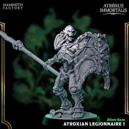 Atroxian Legionnaires – Undead Draugr Skeletal Soldier Miniatures
