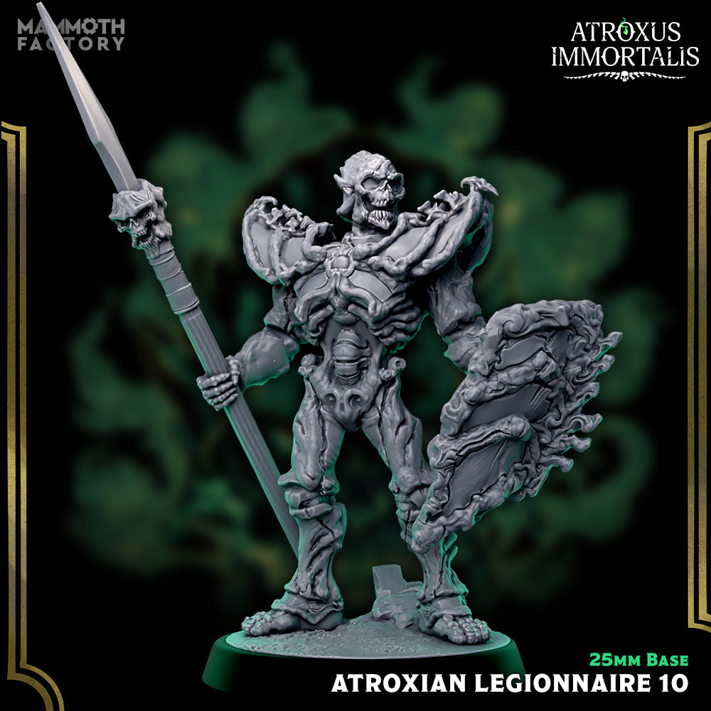 Atroxian Legionnaires – Undead Draugr Skeletal Soldier Miniatures