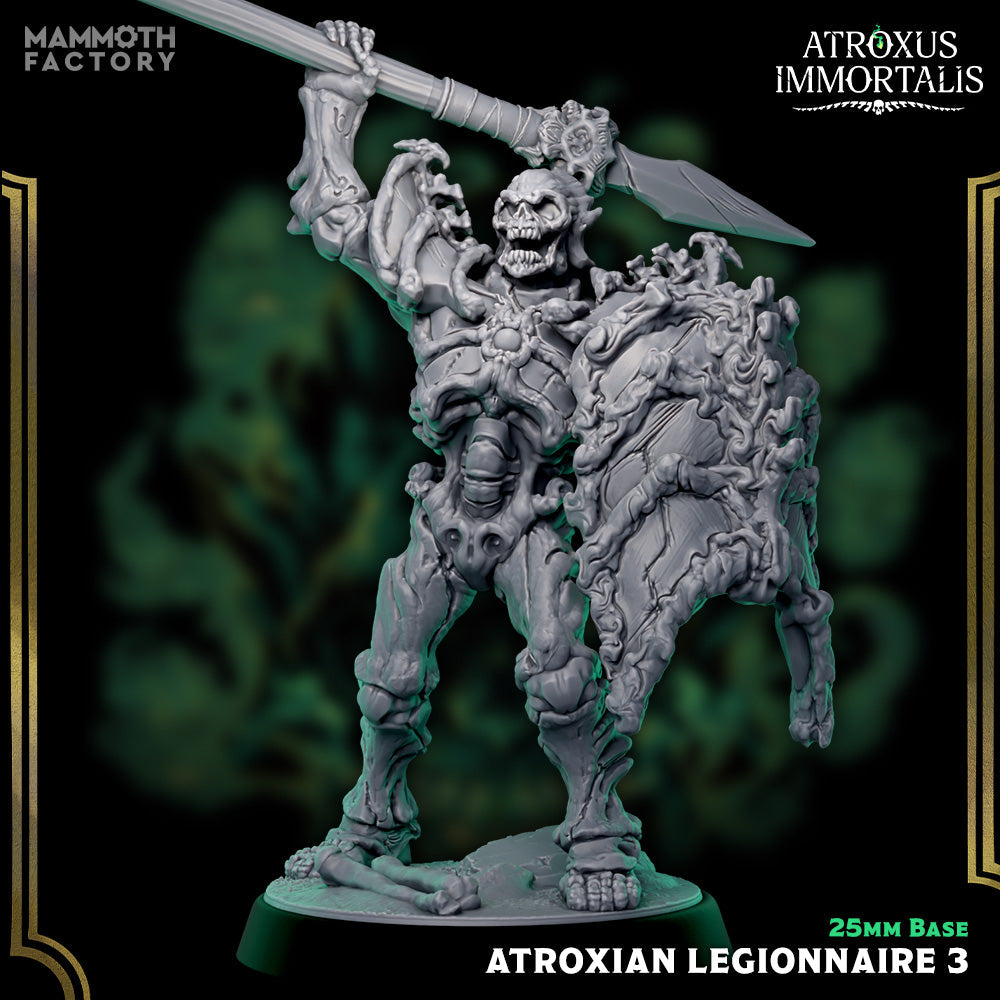 Atroxian Legionnaires – Undead Draugr Skeletal Soldier Miniatures