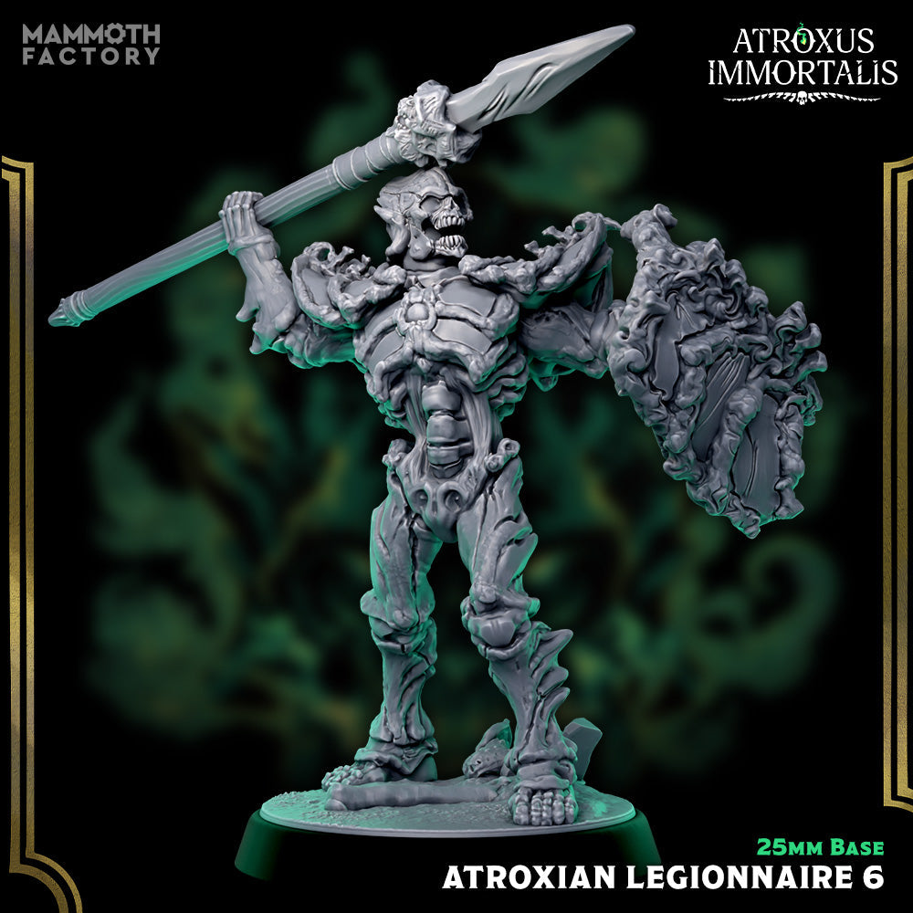 Atroxian Legionnaires – Undead Draugr Skeletal Soldier Miniatures