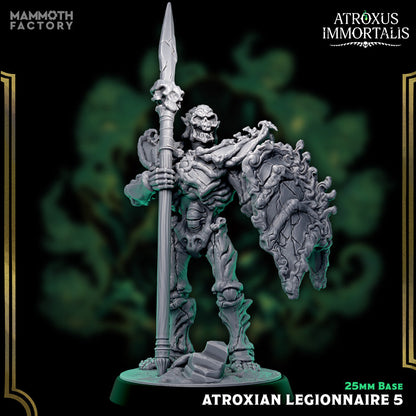 Atroxian Legionnaires – Undead Draugr Skeletal Soldier Miniatures