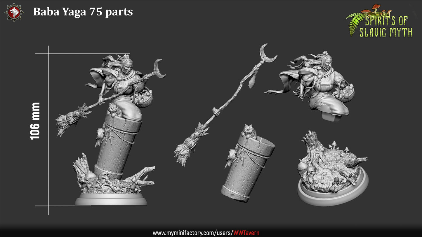 Baba Yaga – Slavic Spirit Female Miniature & Bust