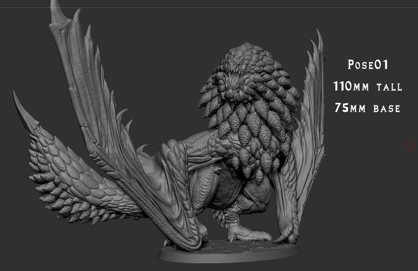 Baeliuse – Teostra-Inspired Elder Dragon – Monster Madness Vol 2 Miniature