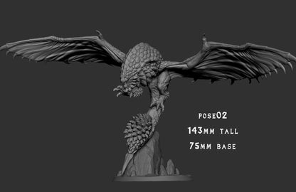 Baeliuse – Teostra-Inspired Elder Dragon – Monster Madness Vol 2 Miniature