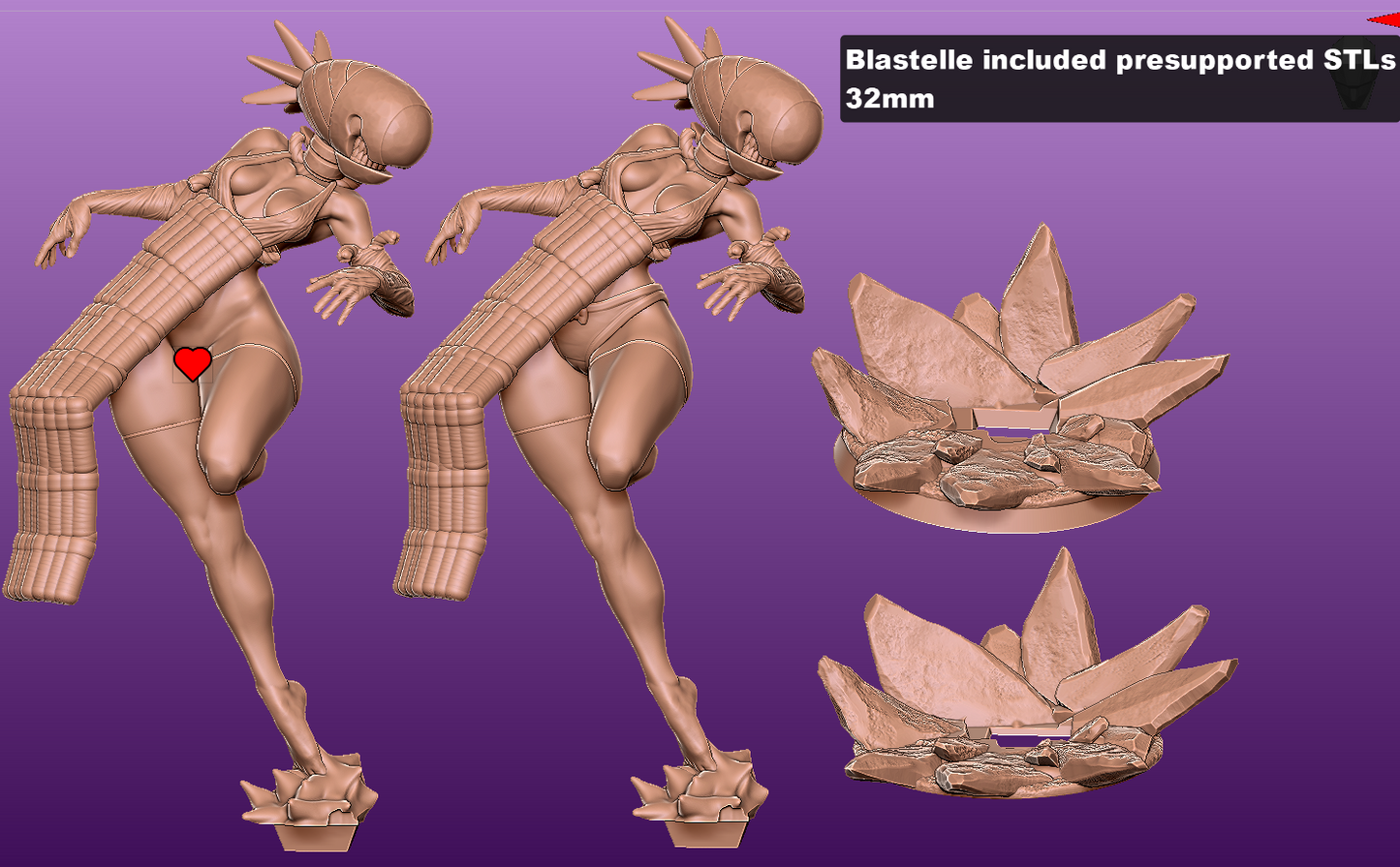 Blastelle - Alter User - Bomb Devil Inspired Female Miniature (SFW/NSFW 18+ Only)