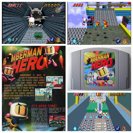 Bomberman Hero N64 Nintendo 64 Video Game Cartridge 1998