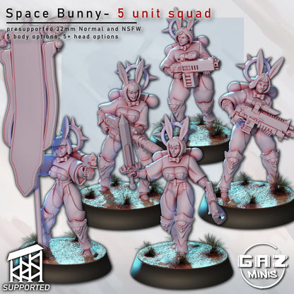 Bunny Squad - Sci-Fi Miniatures - (SFW/NSFW 18+)