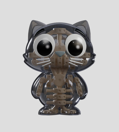 Catscans Bare Bones Blind Box - Charlie the Cat X-Ray Series by Kaleidos Creative
