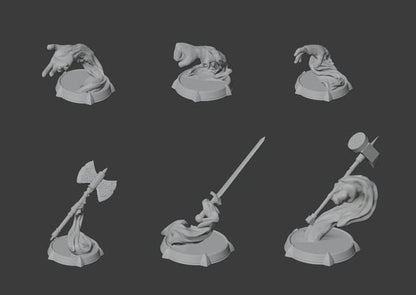 Spells and Effects - Spiritual Weapons and Mage Hands