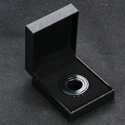 Cool Metal Fingertip Spinning D20 Dice Ring