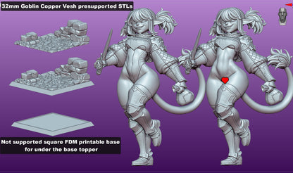 Copper Vesh – Goblin Bandit Miniature (SFW/NSFW 18+ Only)