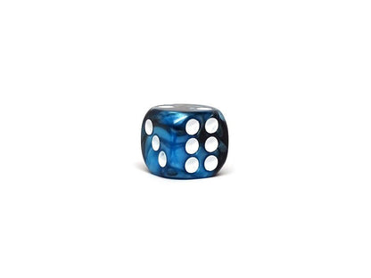12mm D6 Dice - Black Ice - 25 Count Bag