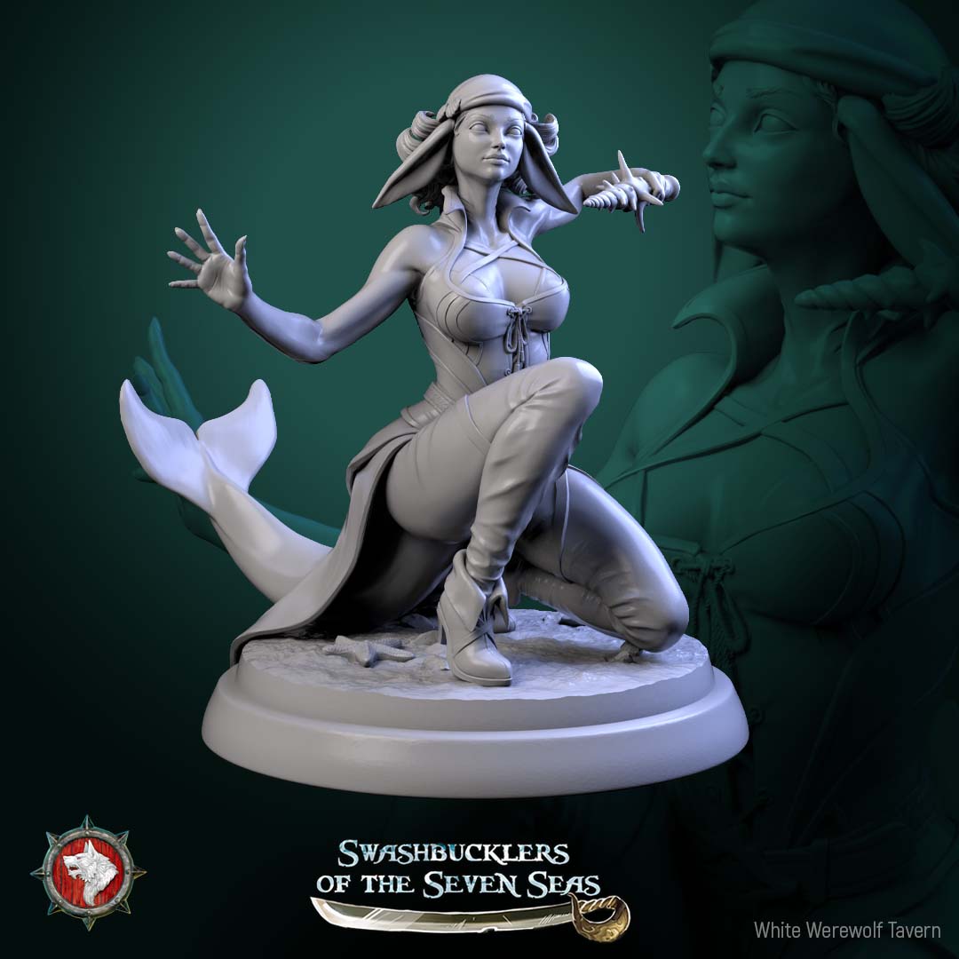 Delphinid Raiders – Sea-Born Pirate Skirmishers – Miniatures
