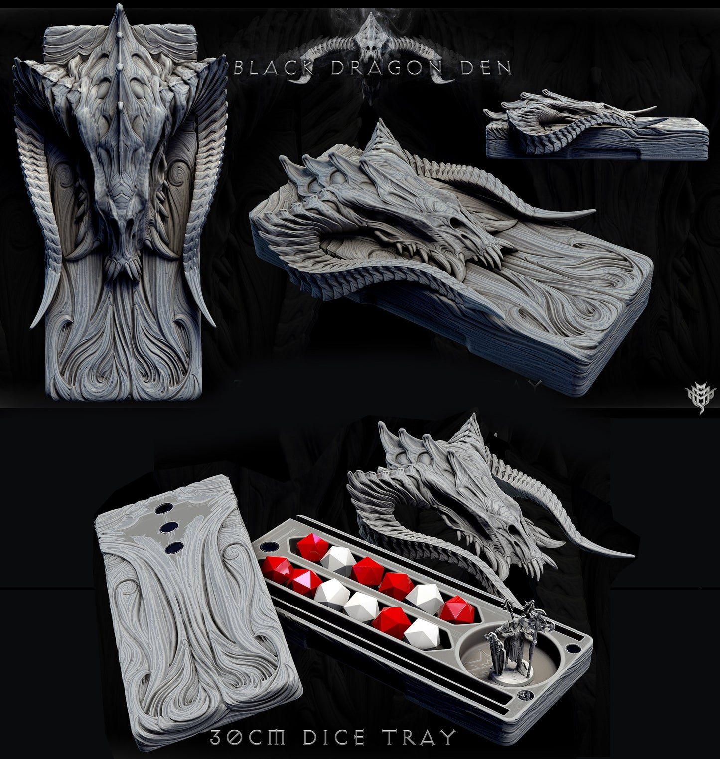 Black Dragon Dice Tray