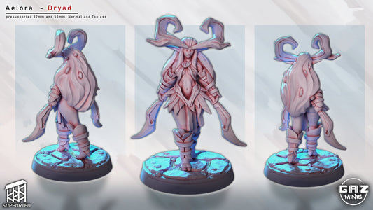 Aelora - Dryad – (32mm/55mm scale, SFW/NSFW)