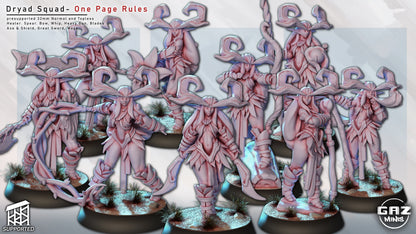Dryad Squad Miniatures (SFW/NSFW 18+ Only) - Forest Spirits