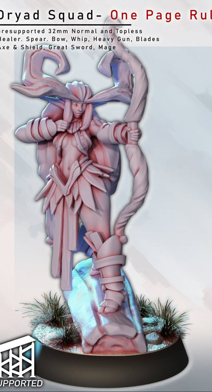 Dryad Squad Miniatures (SFW/NSFW 18+ Only) - Forest Spirits