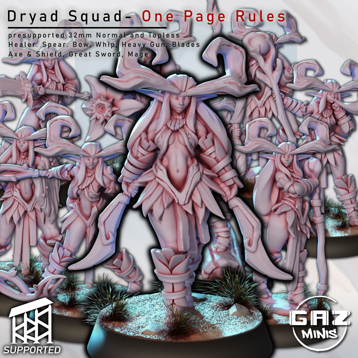 Dryad Squad Miniatures (SFW/NSFW 18+ Only) - Forest Spirits