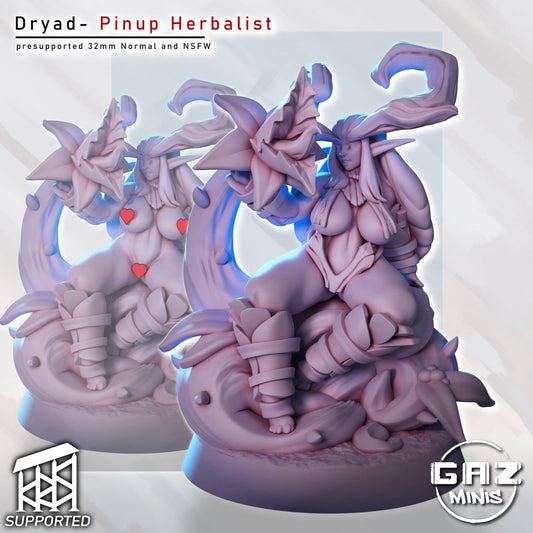 Dryad – Wood Nymph Druid – Female – Miniature (SFW/NSFW 18+ Only)