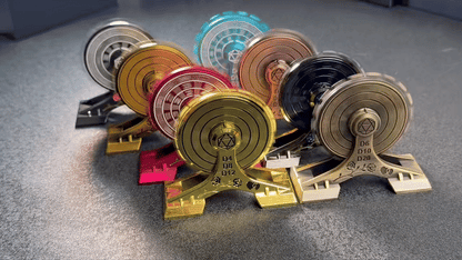 Metal DND Dice Spinner: Rose Love Ferris Wheel Spinning Dice