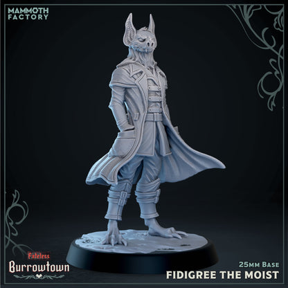 Fidgree the Moist – Batkin Rogue – Burrowtown Fateless – Miniature & Bust