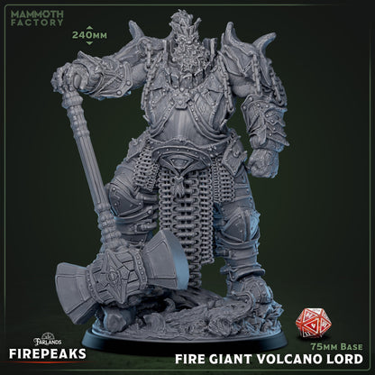 Fire Giant Volcano Lord - Fire Giant Warlord - Miniature