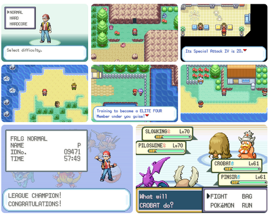Pokemon FireRed ReIgnited GBA Pokemon ROM Hack Video Game Boy Advance