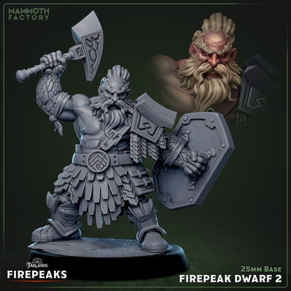 Firepeak Dwarfs - Fire Dwarf Warriors - Miniatures