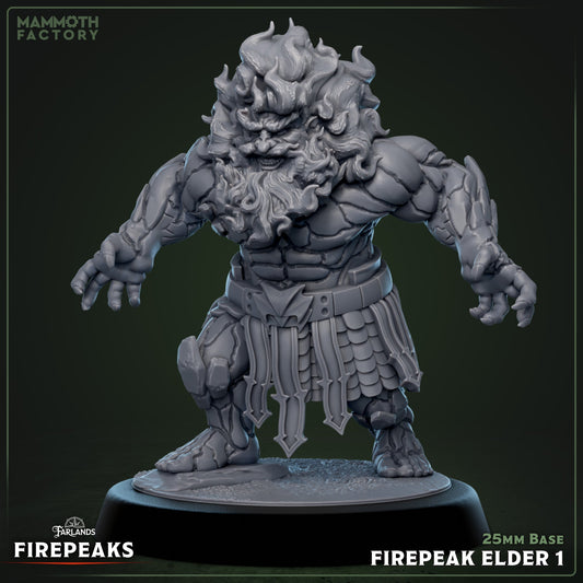 Firepeak Elders - Fire Dwarf Veterans - Miniatures