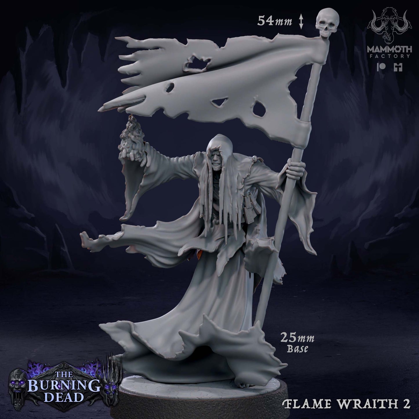 Flame Wraiths – The Burning Dead Undead Horror Miniatures