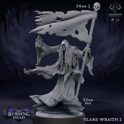 Flame Wraiths – The Burning Dead Undead Horror Miniatures
