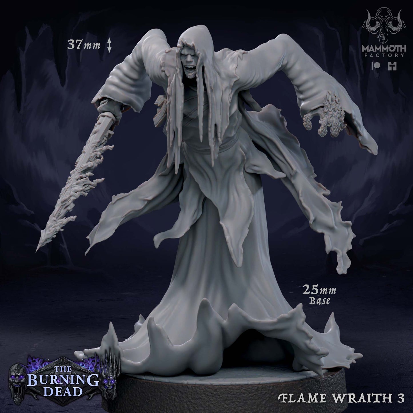 Flame Wraiths – The Burning Dead Undead Horror Miniatures