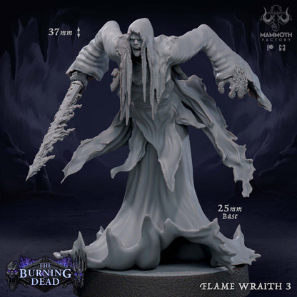 Flame Wraiths – The Burning Dead Undead Horror Miniatures